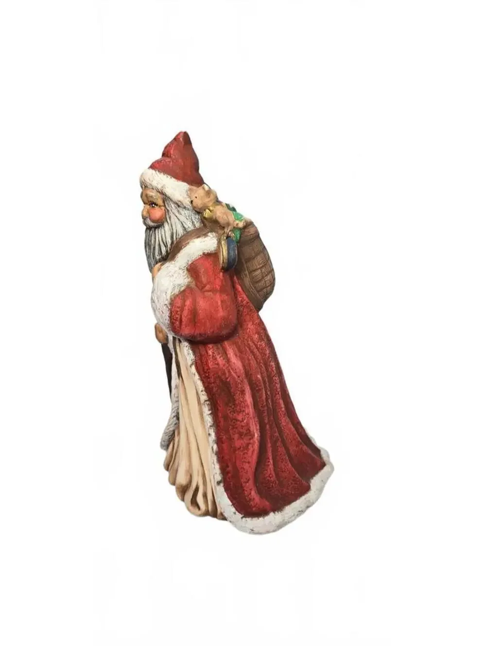 Vintage Kimple Ceramic Mold Completed #1625 French Santa 11